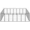 Dog Playpen Black Powder-Coated Steel Large Collapsible 98.4W x 137.8D x 39.4H