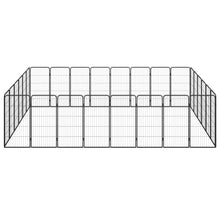 Dog Playpen Black Powder-Coated Steel Large 118.1W x 157.5D x 39.4H