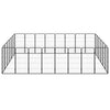Dog Playpen Black Powder-coated Steel Large