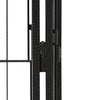 Dog Playpen Black Powder-coated Steel Large