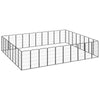 Dog Playpen Black Powder-Coated Steel Expandable 157.5W x 196.9D x 39.4H
