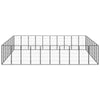 Dog Playpen Black Powder-Coated Steel Expandable 157.5W x 196.9D x 39.4H