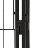 Dog Playpen Black Powder-Coated Steel Expandable 157.5W x 196.9D x 39.4H
