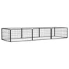 Dog Playpen Black Powder-Coated Steel In Panels