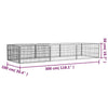 Dog Playpen Black Powder-Coated Steel In Panels