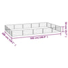 Dog Playpen Black Powder-Coated Steel Large Expandable 118.1W x 196.9D x 19.7H