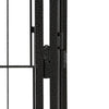 Dog Playpen Black Powder-Coated Steel 20-Panel