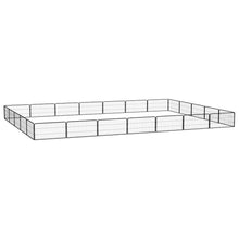 Dog Playpen Black Powder-Coated Steel Large Expandable 196.9W x 275.6D x 19.7H