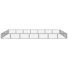 Dog Playpen Black Powder-Coated Steel Large Expandable 196.9W x 275.6D x 19.7H