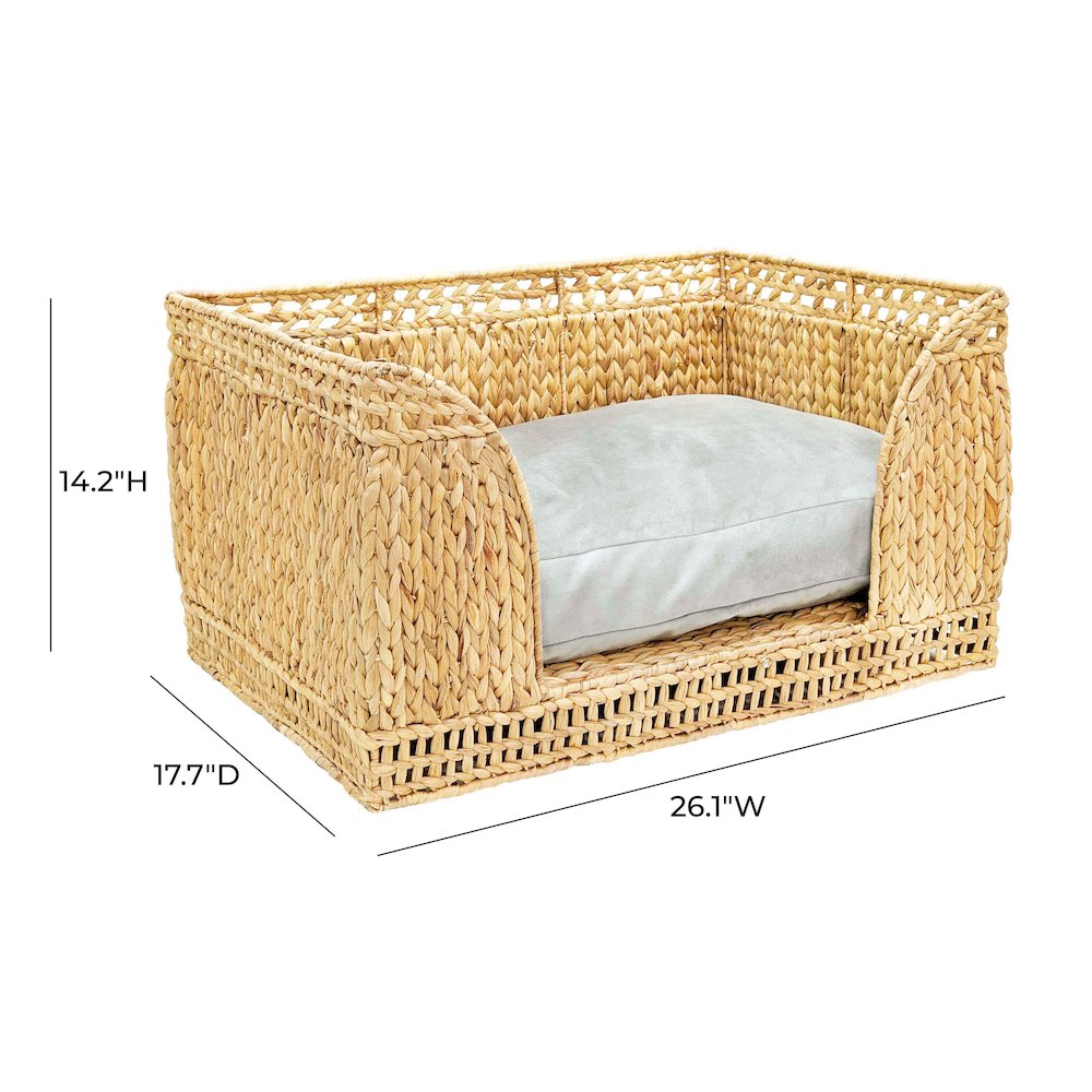 Milou Natural Rattan Small Pet Bed