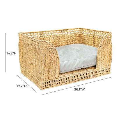 Milou Natural Rattan Small Pet Bed