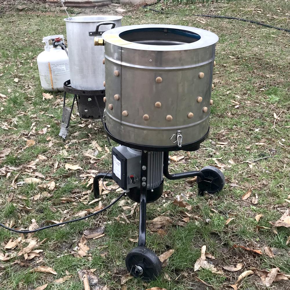 Sportsman Series Stainless Steel 3/4 HP Electric Chicken Feather Plucker