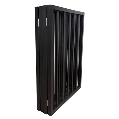 AmeriHome 54 inch Freestanding 3-Panel Folding Wood Pet Gate - Brown
