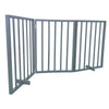 AmeriHome 54 inch Freestanding 3-Panel Folding Wood Pet Gate - Grey
