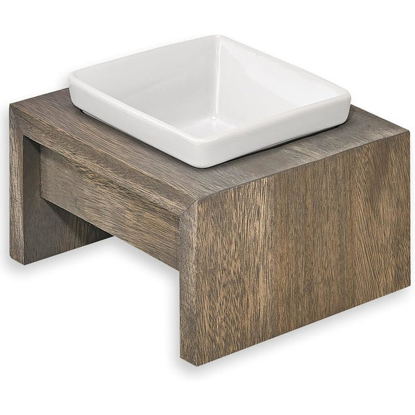 Artisan Wood Feeder - Single in Fossil Fabric Finish Size - SML