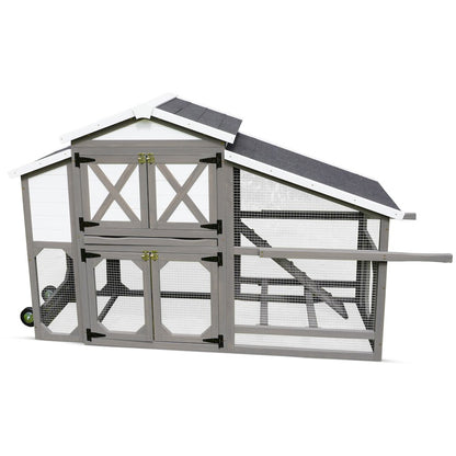 Extended Country Style Chicken Coop