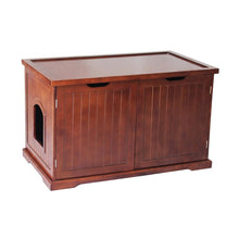 Cat Washroom Bench, Walnut