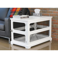 Slide Aside Crate And End Table, White, Medium