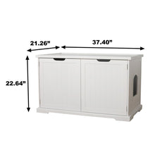 Cat Washroom Bench, White
