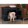 Triple Door Dog Crate, Black, Medium