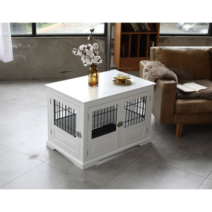 Fairview Triple Door Crate, Large, White