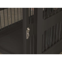 Slide Aside Crate And End Table, Black, Medium