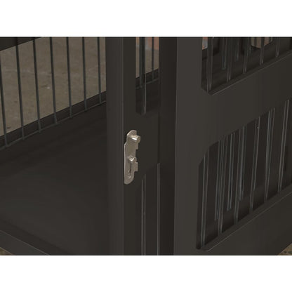 Slide Aside Crate And End Table, Black, Medium