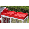 Red Barn Chicken Coop With Roof Top Planter