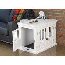 Triple Door Dog Crate, White, Medium