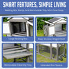 Extended Country Style Chicken Coop