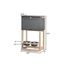 Pet Feeder Station, Gray