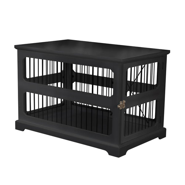 Slide Aside Crate And End Table, Black, Medium