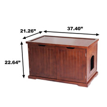 Cat Washroom Bench, Walnut