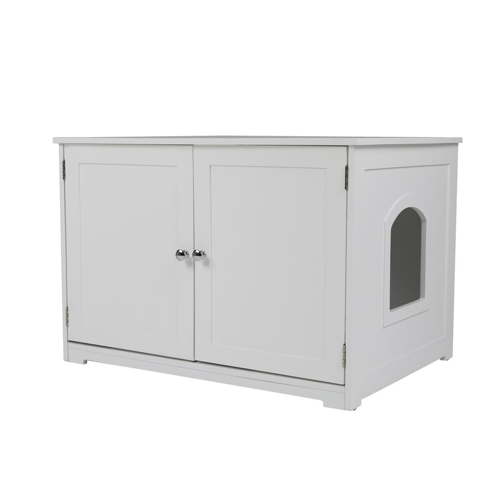 Kitty Litter Loo Bench, White