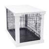 Cage With Crate Cover, White, Medium