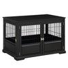 Fairview Triple Door Crate, Large, Black