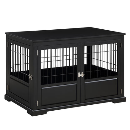 Fairview Triple Door Crate, Large, Black