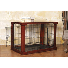 Cage With Crate Cover, Mahogany, Medium