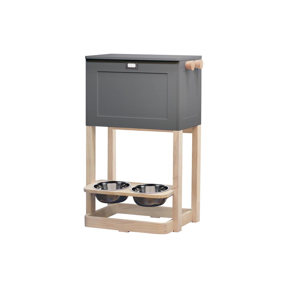 Pet Feeder Station, Gray