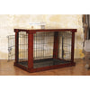 Cage With Crate Cover, Mohogany, Small