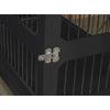 Slide Aside Crate And End Table, Black, Medium