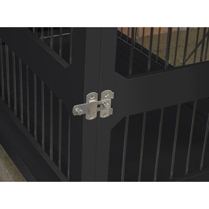 Slide Aside Crate And End Table, Black, Medium