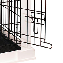 Cage With Crate Cover, White, Large