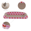 Montego Coastal Patterned Cardboard Lounge Bed Cat Scratcher With Catnip