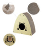 Koko Modern Cardboard Triangle Cat Cave Scratcher With Catnip