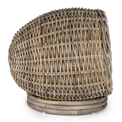 Socket Dome Bohemian Handwoven Rattan Cat Bed With Machine-Washable Cushion