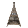 Tiki Tent Coastal Handwoven Rattan Cat Bed With Machine-Washable Cushion