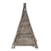 Tiki Tent Coastal Handwoven Rattan Cat Bed With Machine-Washable Cushion