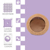 19.5" x 18" Circular Faux Wicker Pet Bed with Machine-Washable Cushion, Natural