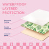 Bosco 17" Cardboard Cat Litter Box with Scoop, Green Leaf (2-Pack)